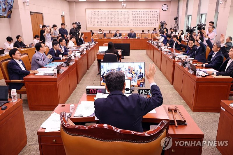 상법 일부개정법률안에 대해 거수표결 (출처=연합뉴스)