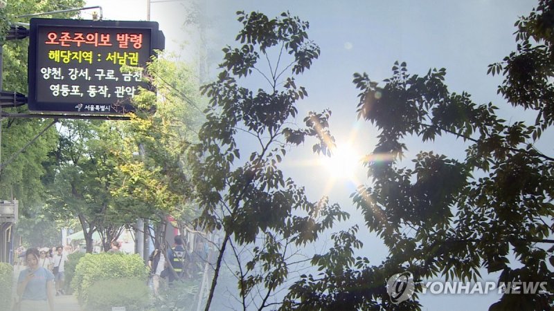 오존주의보 더 빠르고 잦아져…"유해물질 저감 강화 (CG) (출처=연합뉴스)