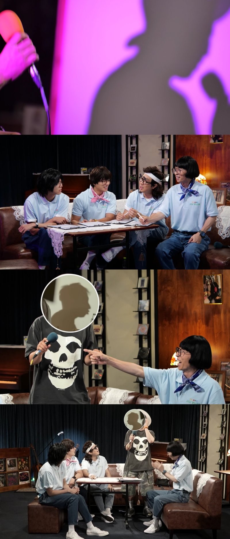 [서울=뉴시스] 오는 2일 방송하는 MBC TV 예능 프로그램 '놀면 뭐하니'에서는 출연진 유재석·주우재·이이경·하하가 '80s MBC 서울가요제' 예선 보류자들의 심층 면접을 진행하는 모습이 그려진다. (사진=MBC '놀면 뭐하니' 제공) 2025.08.01. photo@newsis.com *재판매 및 DB 금지