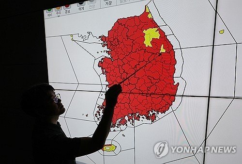 온실가스 못 줄이면…'폭염→열대야→폭염' 최대 66배 증가 (출처=연합뉴스)