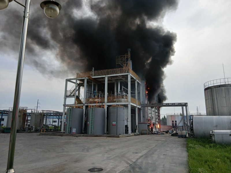 정읍 공장 화재 현장.(전북소방본부 제공. 재판매 및 DB금지)