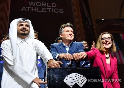 셰이크 조안 빈 하마드 알 타니 카타르올림픽위원회 위원장(맨 왼쪽) (출처=연합뉴스)
