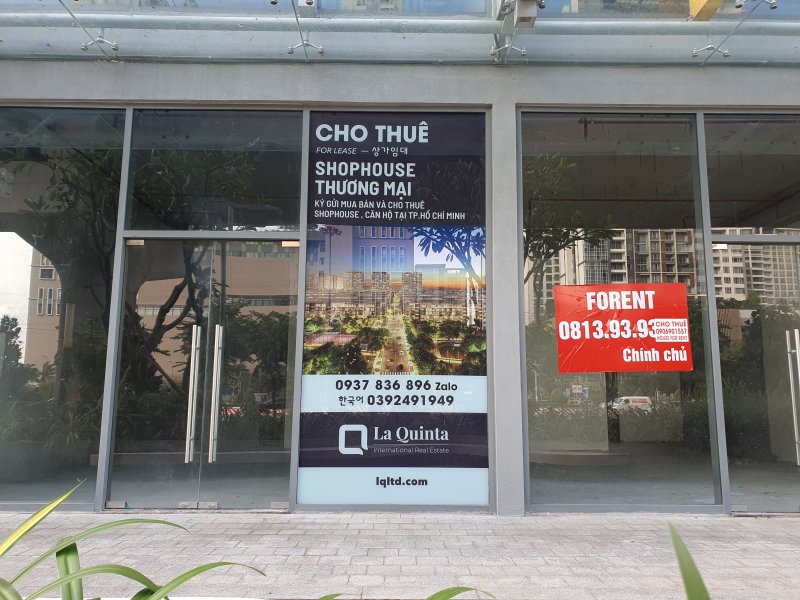 베트남 호찌민 2군 타오디엔의 한 건물에 '상가임대' 등 한글이 적혀 있다. 2025.7.30/뉴스1 ⓒ News1 정윤미 기자