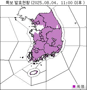 하루걸러 또 폭우…6∼7일 비구름대 북→남 이동하며 비 뿌려 (출처=연합뉴스)