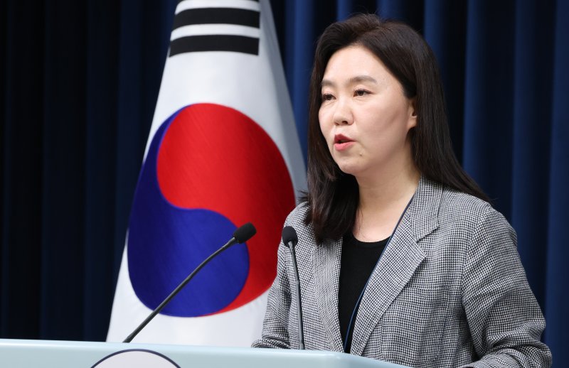 강유정 바카라 사이트실 대변인이 4일 서울 용산 바카라 사이트실 청사에서 비서실장 주재 수석보좌관회의 관련 브리핑을 하고 있다. 2025.8.4/바카라 사이트1 ⓒ News1 허경 기자