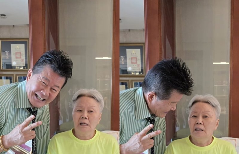 건강하게 잘 있어요…태진아, '치매 투병' 아내 옥경이와 반가운 투샷
