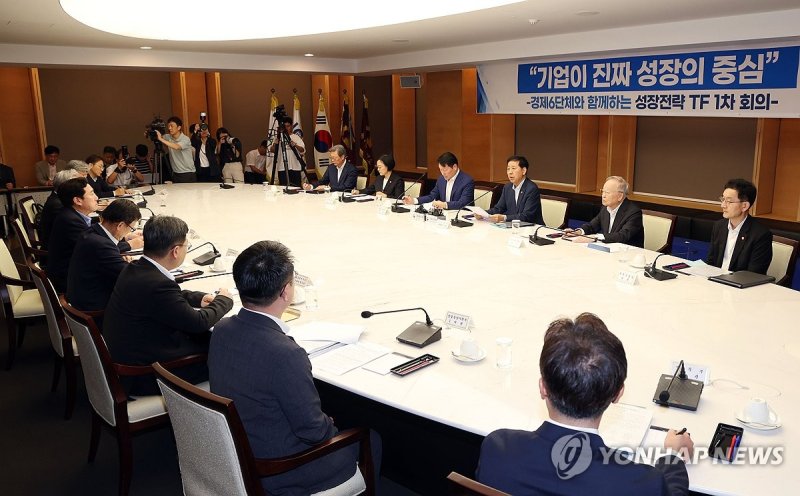 구윤철 경제부총리, 경제6단체장과 성장전략 TF 1차 회의 주재 (출처=연합뉴스)