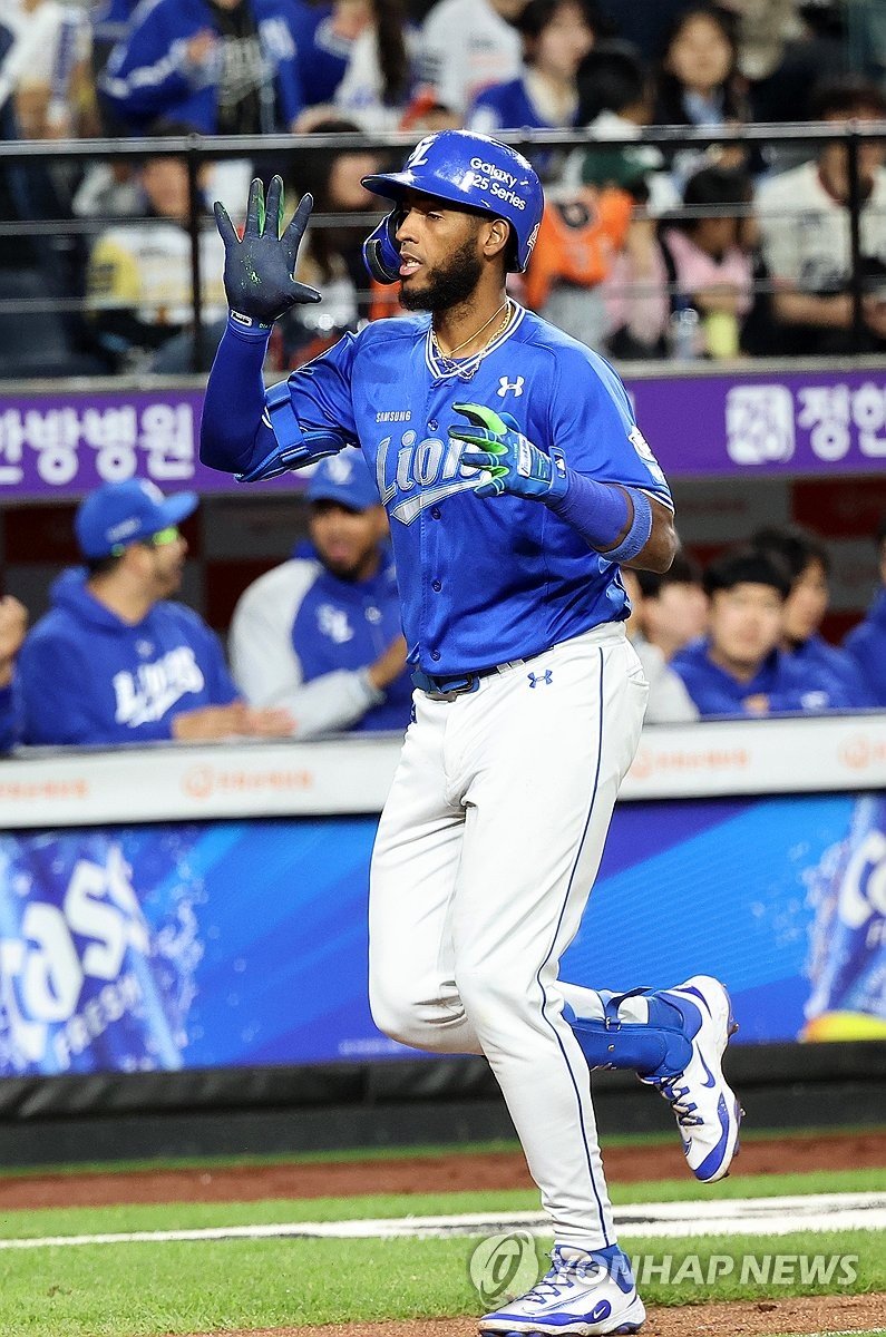 삼성 추격의 3점 홈런 (출처=연합뉴스)