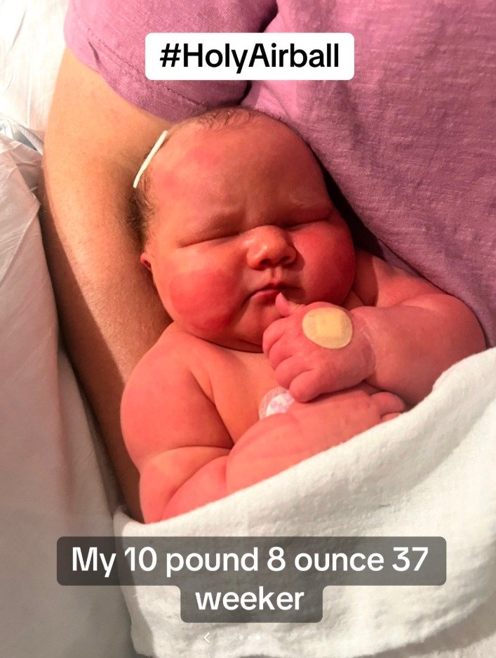 태어난 아이 몸무게가... 초우량아 자연분만 경험담 화제