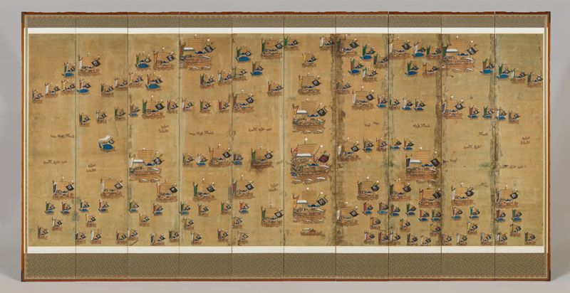 수군조련도(해군사관학교박물관 소장). 국립해양박물관 제공