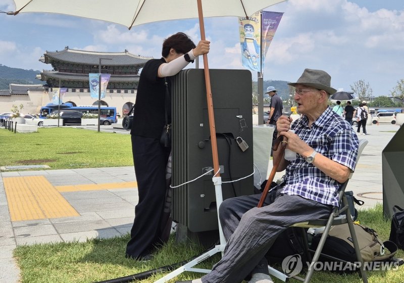 95세 비전향장기수 안학섭, 판문점 송환 요구 (출처=연합뉴스)