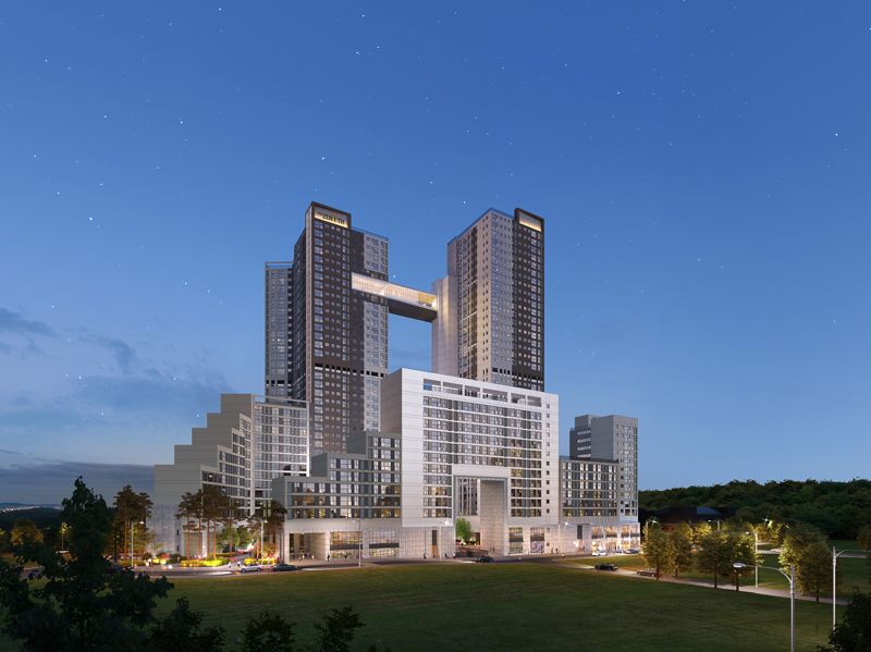 쌍문역 동측 도심복합사업 투시도. 두산건설 제공