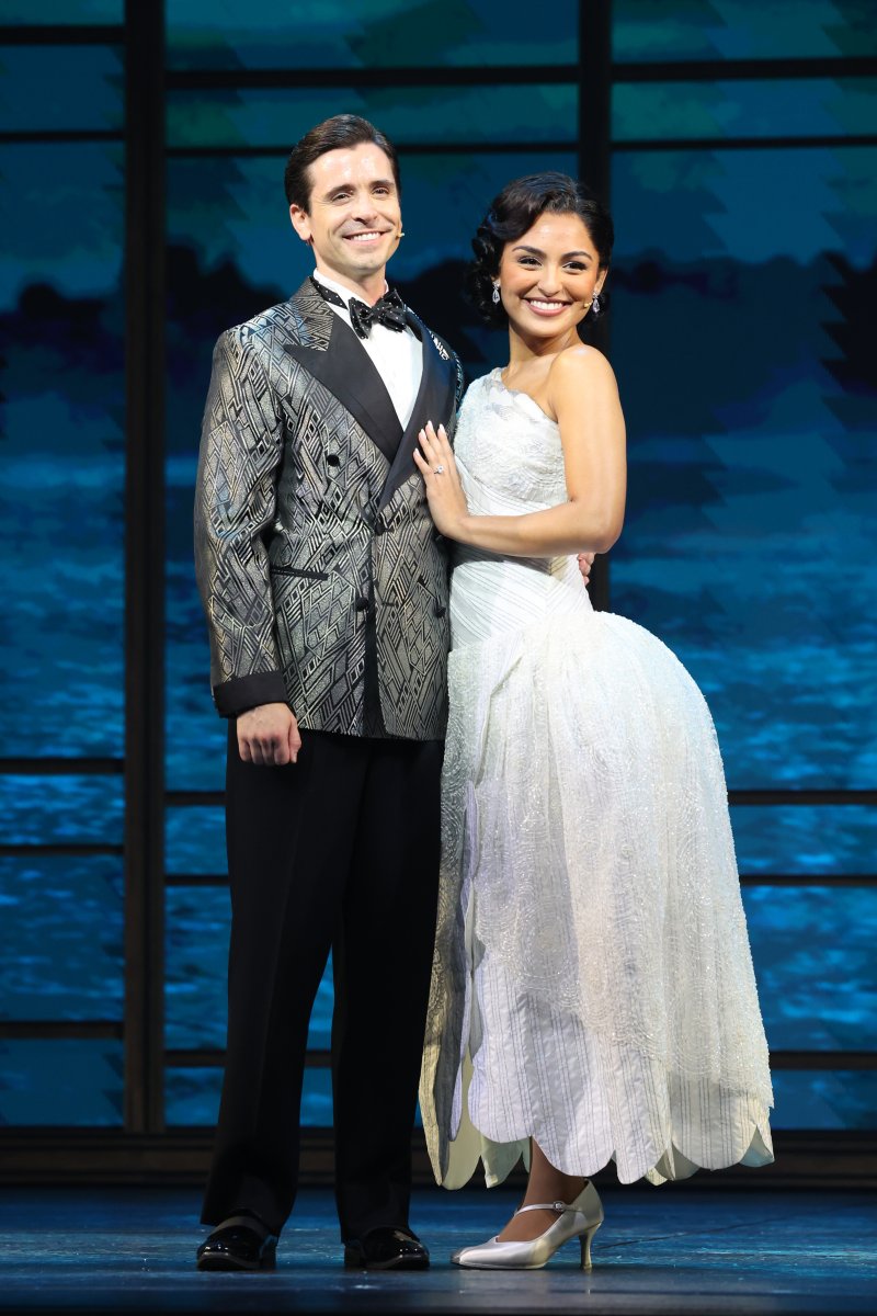 뮤지컬 '위대한 개츠비' 제이 개츠비 역의 배우 메트 도일(Matt Doyle)과 뷰캐넌 역 센젤 아마디(Senzel Ahmady)가 6일 서울 강남구 GS아트센터에서 기자간담회를 하고 있다. 뉴시스