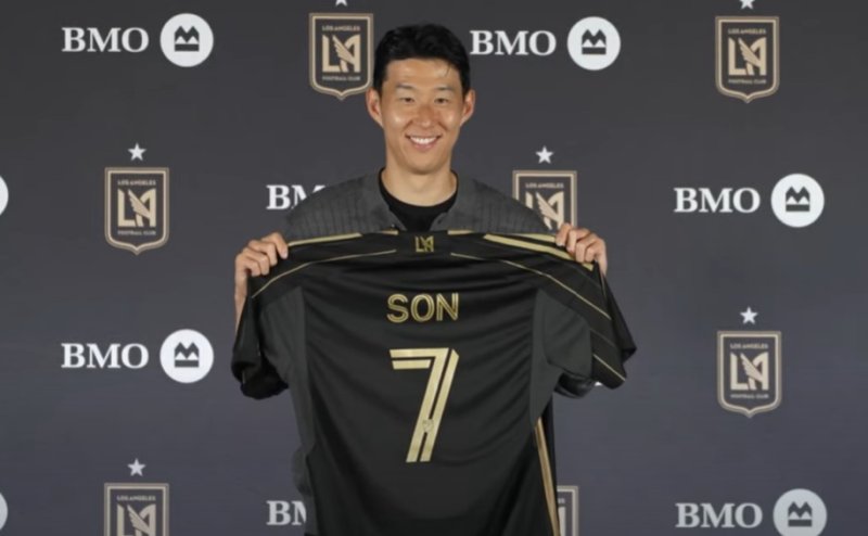 [서울=뉴시스]LAFC에서 등번호 7번을 받은 손흥민. (사진=LAFC 유튜브 채널 캡처) 2025.08.07. photo@newsis.com *재판매 및 DB 금지