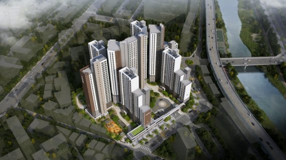 [HDC현대산업개발, ‘호현 센트럴 아이파크’ 조감도]