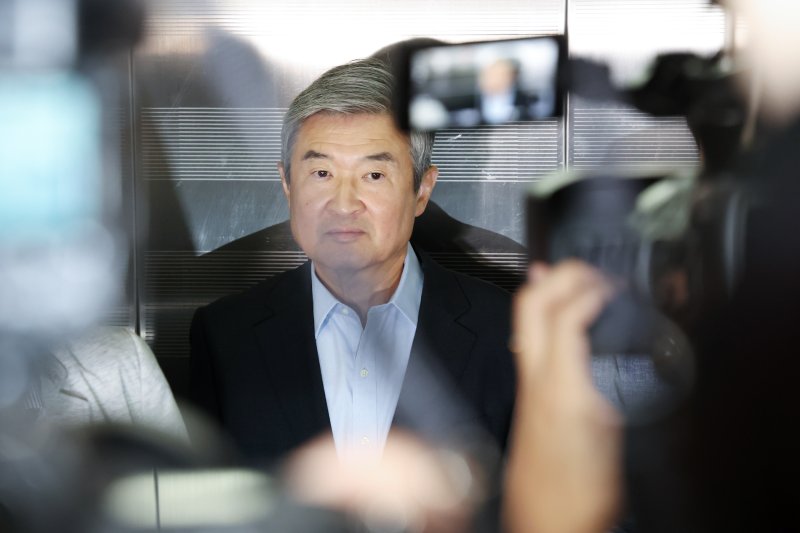 조태용 전 국가안보실장이 지난달 29일 오전 서울 서초구 순직해병특검(특별검사 이명현) 사무실에 피의자 신분으로 출석했다. 2025.7.29/뉴스1 ⓒ News1 민경석 기자