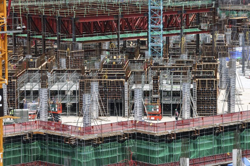 서울 시내의 대형 아파트 건설현장 모습. 뉴시스