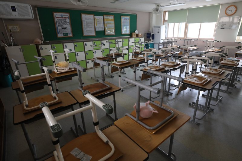 텅 빈 교실. /뉴스1 ⓒ News1 김영운 기자