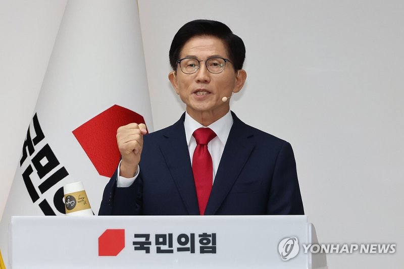 비전 발표하는 김문수 당대표 후보 (출처=연합뉴스)