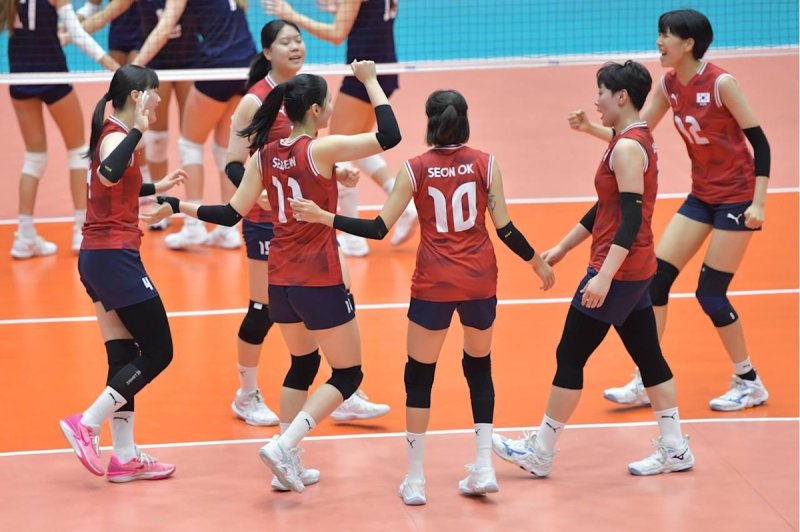 21세 이하 여자 배구대표팀 (출처=연합뉴스)