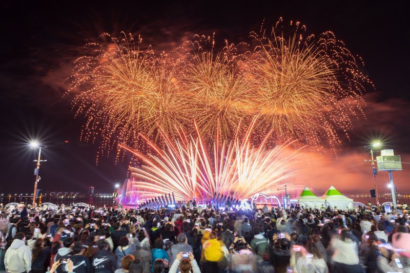 목포해상w쇼 모습.(목포시 제공. 재판매 및 DB금지) 2025.8.8/뉴스1