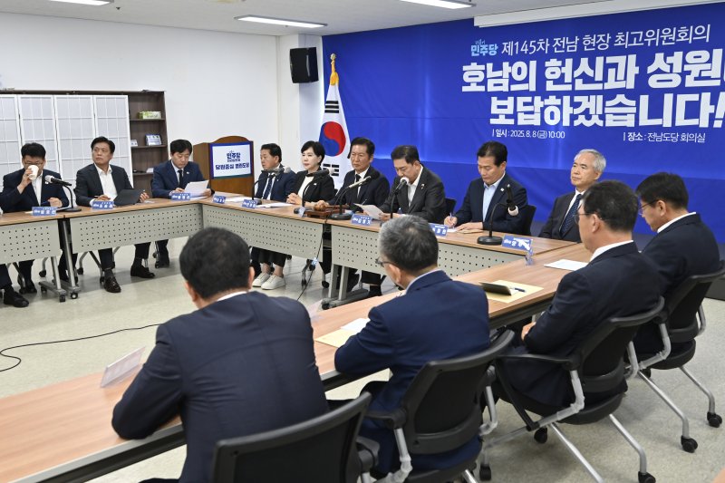 정청래, 호남서 첫 현장 최고위…인프라&middot;에너지산업 육성 등 약속