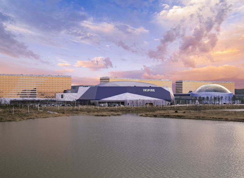 인스파이어 아레나 전경.