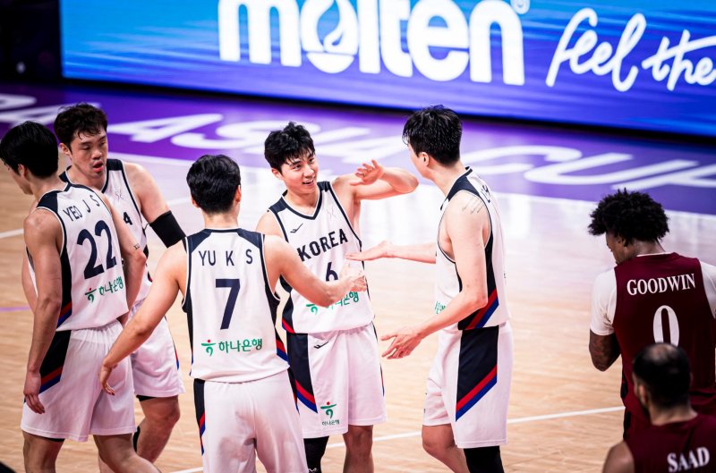 [서울=뉴시스] 한국 남자 농구 대표팀. (사진=FIBA 홈페이지 캡처) *재판매 및 DB 금지