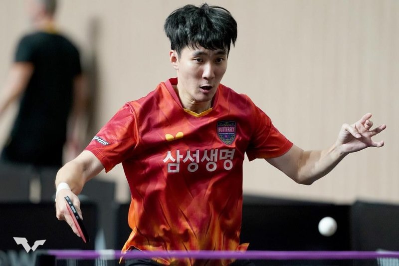 WTT 챔피언스 요코하마에 출전한 삼성생명의 이상수 (출처=연합뉴스)