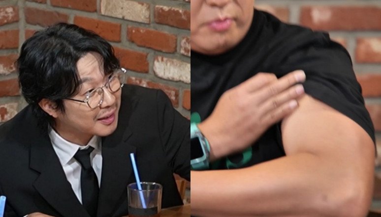 갸름해진 정준하 10㎏ 뺐다…유재석 앞 복근 자랑