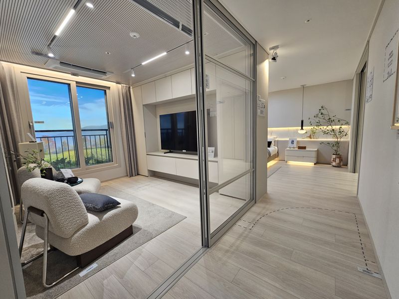 119B타입 침실 내 '비스포크 스튜디오' 모습. 사진-최가영 기자