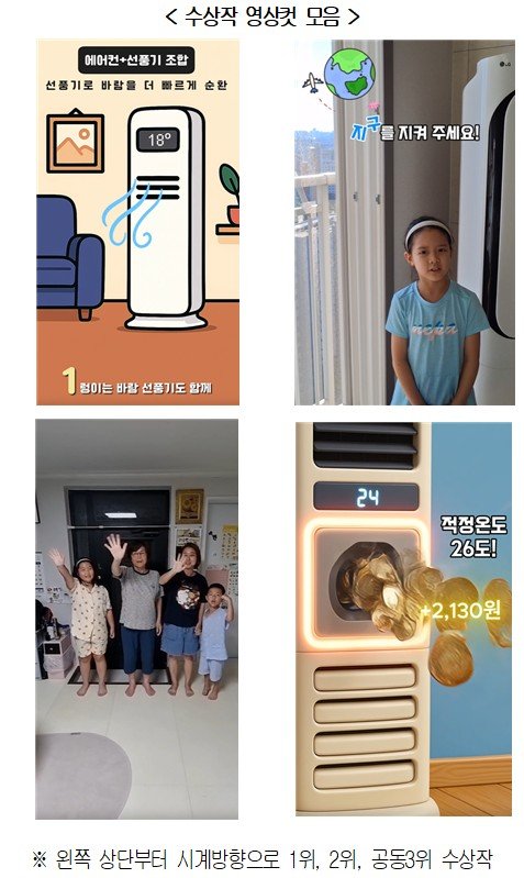 [서울=뉴시스] 온라인바카라공회의소는 '여름철 에너지절약 쇼츠 공모전' 결과를 10일 발표했다. 사진은 수상작의 영상컷 모음.(사진제공=대한상공회의소). 2025.08.10. photo@newsis.com *재판매 및 DB 금지