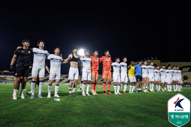 천안이 전남 원정서 4-3 승리를 거뒀다.(한국프로축구연맹 제공)