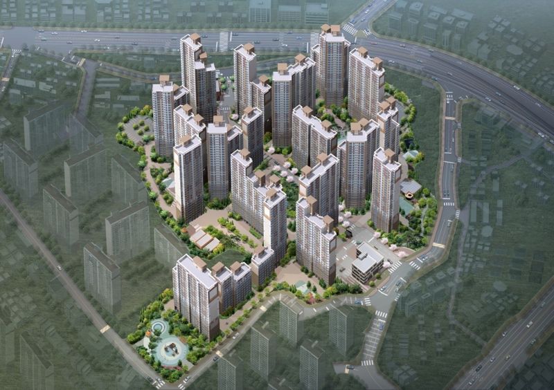 ‘진주아파트 주택재건축정비사업’ 조감도. 동문건설 제공