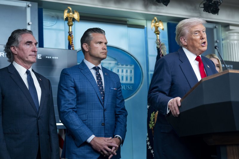 미국 도널드 트럼프 대통령이 11일(현지시간) 워싱턴DC 백악관에서 기자회견을 열고 주방위군을 투입해 수도 워싱턴 DC의 치안을 강화하겠다고 밝혔다. UPI연합뉴스