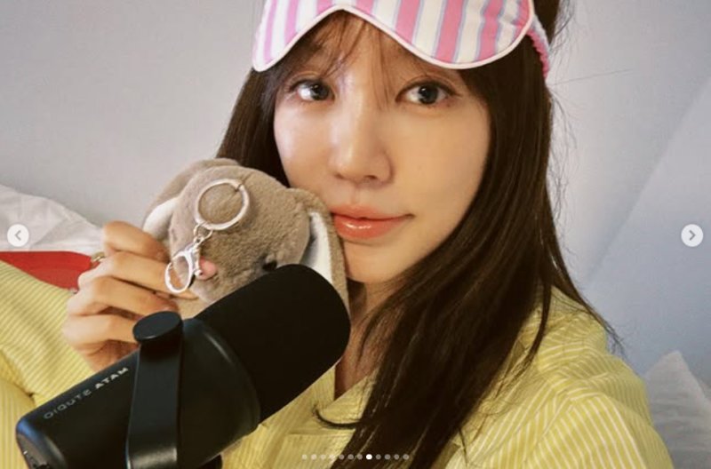 윤은혜, 침대 위 잠옷 차림 꿀잠…변함없는 동안 미모 [N샷] 