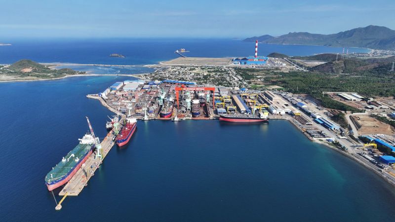 HD현대베트남조선 야드 전경. HD현대베트남조선 제공