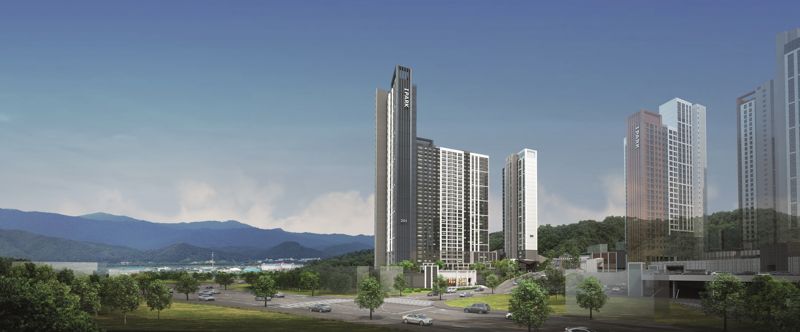 춘천 레이크시티 2차 아이파크 투시도. HDC현대산업개발 제공