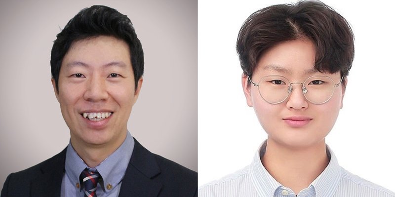 [울산=뉴시스] 구미현 기자 = UNIST 연구진. 사진 이슬기 교수(좌측)과 정이수 연구원(제1저자) photo@newsis.com *재판매 및 DB 금지