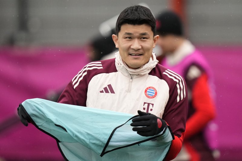 [뮌헨=AP/뉴시스] 독일 프로축구 분데스리가 바이에른 뮌헨의 김민재. 2025. 1. 28.