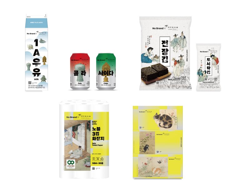 노브랜드의 간송미술문화재단 협업 상품.(사진=이마트 제공) *재판매 및 DB 금지