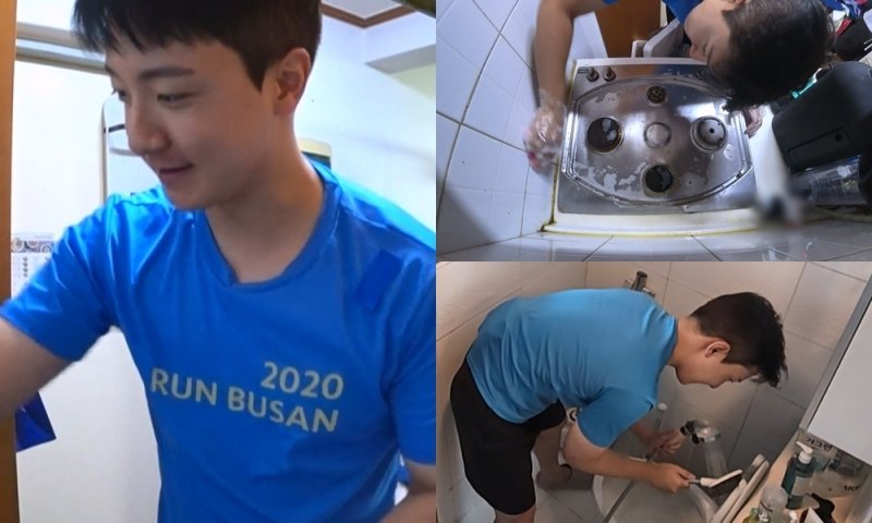 '신입 아나' 고강용, 대청소→새치 염색…주말에도 바쁜 일상