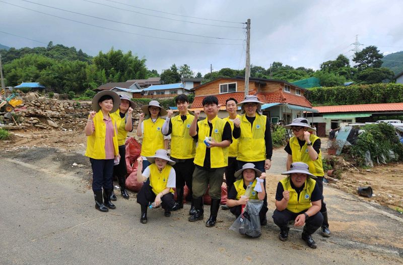 해양수산연수원, 경남 산청군 수해복구 봉사 지원