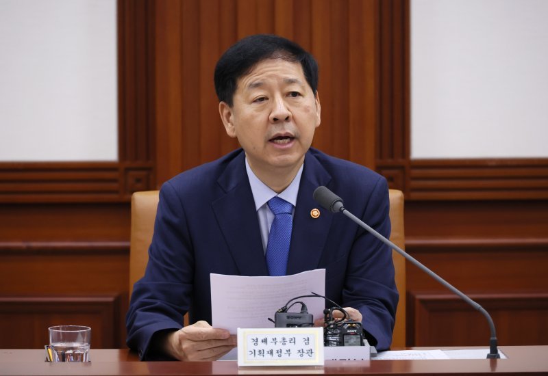 구윤철 부총리 겸 기획재정부 장관이 14일 서울 종로구 정부서울청사에서 열린 경제관계장관회의에서 발언하고 있다. 사진=연합뉴스
