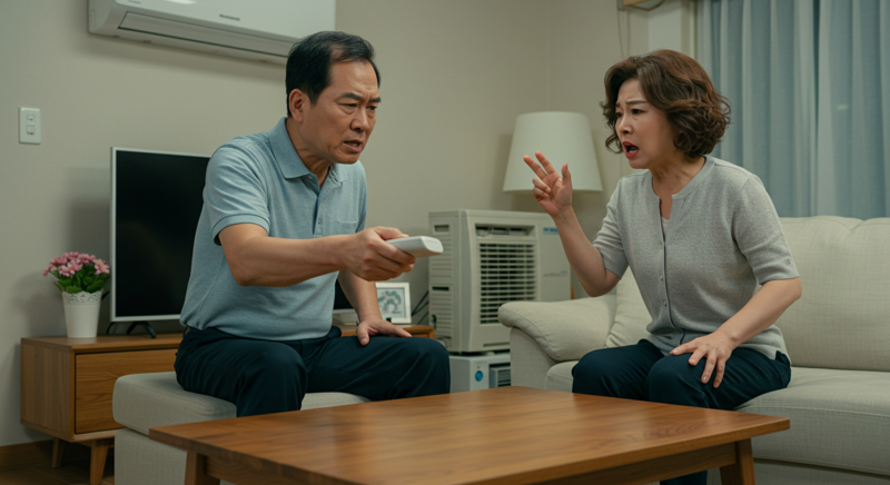 에어컨 30도에 맞춰놓는 남편, 덥다고 옷을 홀딱벗고..
