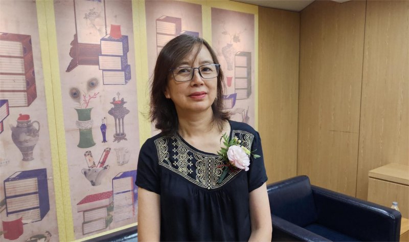 독립유공자 김성숙 선생의 손녀인 뚜닝위안 여사. ⓒ News1 정은지 특파원