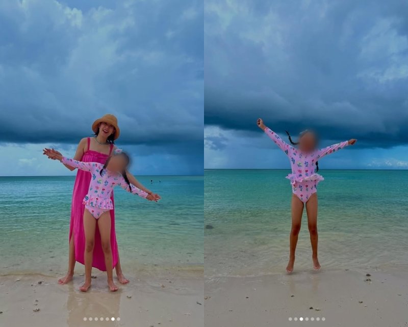 '이동건과 이혼' 조윤희, 8세 딸 공개…걸그룹 비주얼