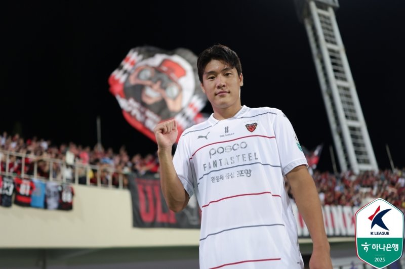 [안양=뉴시스]K리그1 포항 이호재. (사진=한국프로축구연맹 제공)
