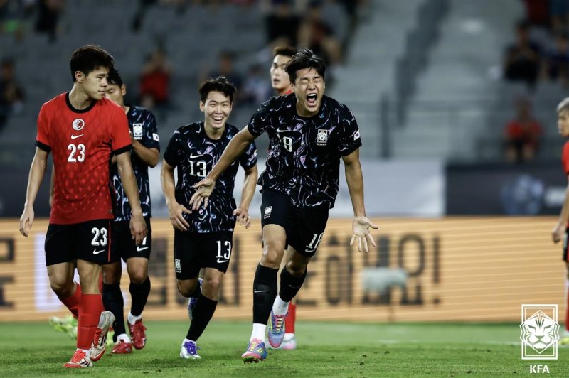 [서울=뉴시스] 한국 남자 축구 대표팀의 이호재. (사진=대한축구협회 제공) *재판매 및 DB 금지