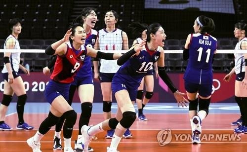 [올림픽] 여자배구 한일전 승리, 8강 진출 (출처=연합뉴스)